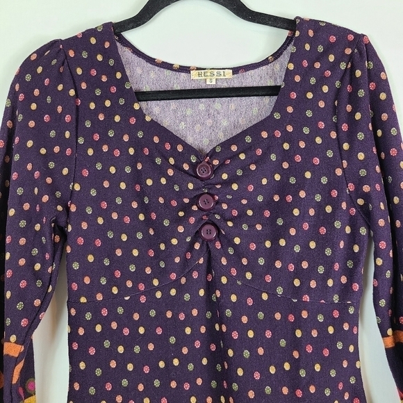 HESSI Retro Multi-Colored Dress - Picture 9 of 10